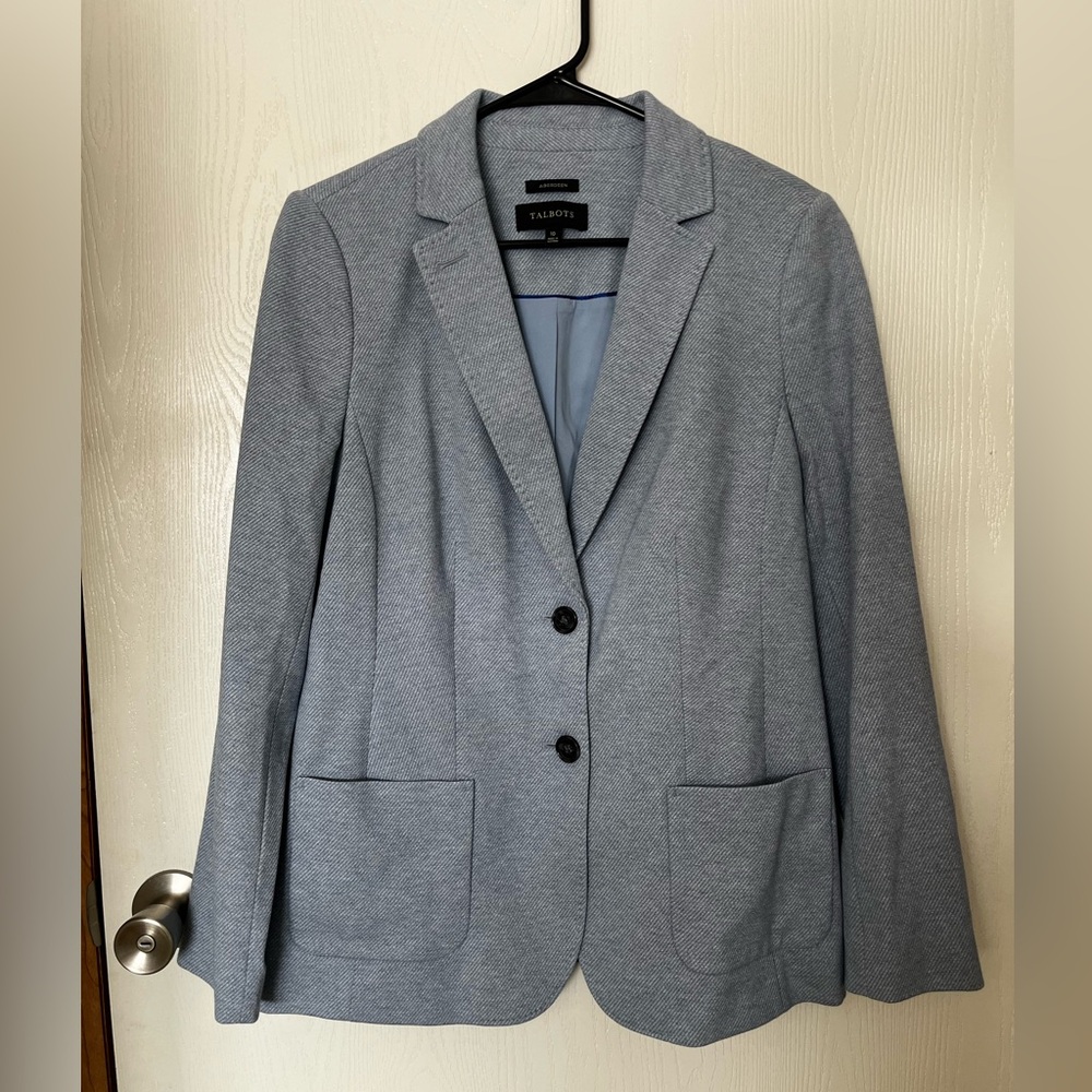 NWOT Talbots Aberdeen Two-Button Pocket Blazer Size 10